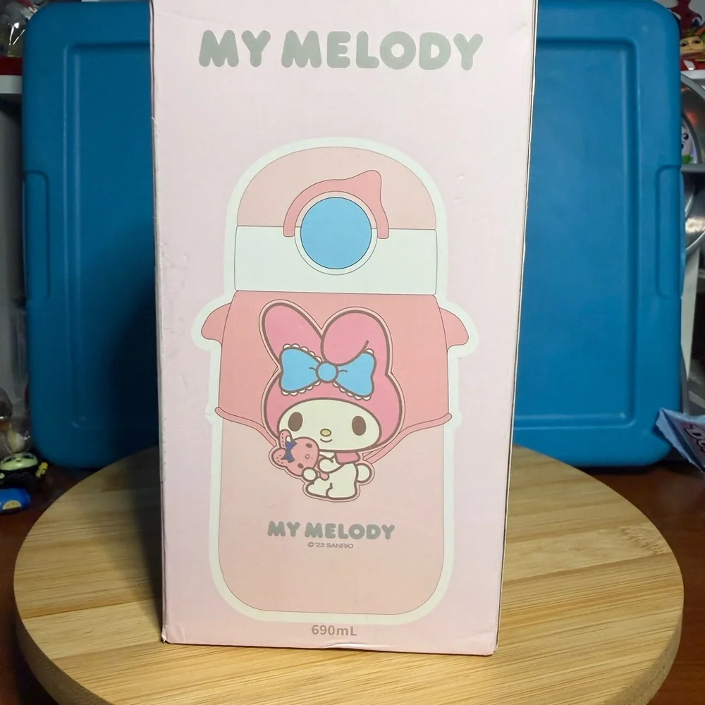 Sanrio My Melody Pink and Blue Character Water Bottle